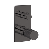 Linkware Gabe Wall Shower Bath Mixer W/ Divertor - Gun Metal